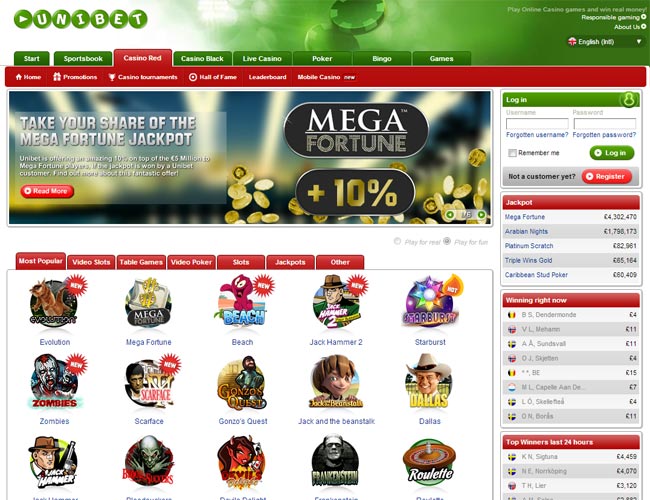 Unibet casino review | About Unibet.com casino